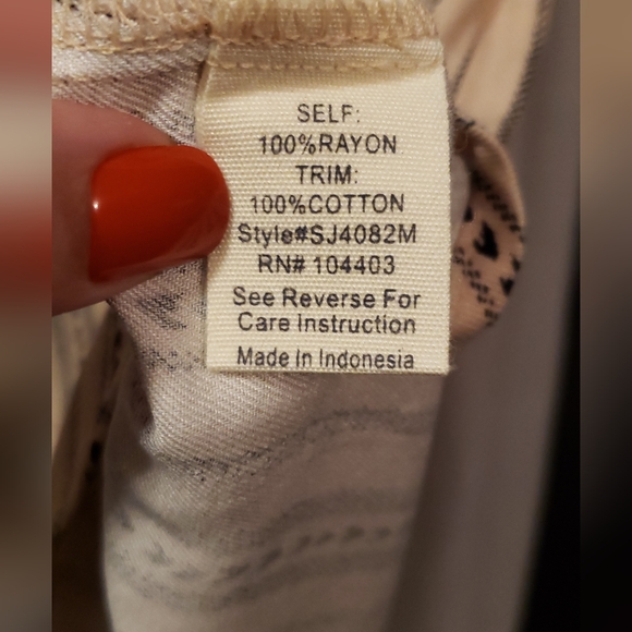 Womens Sweet Wanderer Maternity Beige and Blacked Lined Dress Stretch Size L - Picture 11 of 13